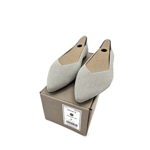 New Rothy's The Point II Diamond Twill Womens 9 Rothys Flats - Picture 1 of 9